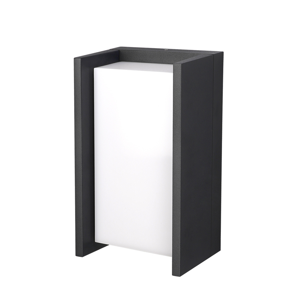 Jasper LED wandlamp - 12 Watt - 3000K warm wit - IP54 waterdicht - Zwart - Wandverlichting voor binnen en buiten - Modern voor binnen en buiten
