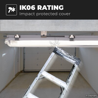 LED Triproof Ecoline - IP65 - 120 cm - 4000K neutral white - Flicker-free - 2x18 Watt LED Tubes - 3600 Lumen