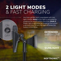 Reno LED Solar Tuinspot 3000K warm wit IP65 Spatwaterdicht Prikspot Grondspot