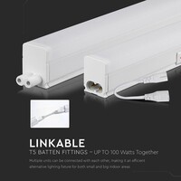T5 LED Batten Koppelbaar 120 cm 6500K 16 Watt 5 jaar garantie Samsung