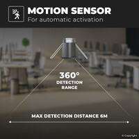PIR bewegingssensor met schemerschakelaar 360° bereik 8 meter Maximaal 800 Watt IP20 inbouw kleur zwart