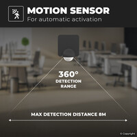 PIR Sensor - Bewegingssensor en schemerschakelaar (dag en nacht sensor) - IP54 waterdicht Voor buiten en binnen - Max 1200 Watt - Zwart