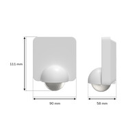 PIR Sensor - Bewegingssensor en schemerschakelaar (dag en nacht sensor) - IP54 waterdicht Voor buiten en binnen - Max 1200 Watt - Wit