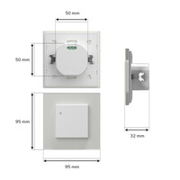 Mikrowellen Bewegungsmelder mit Dämmerungsschalter 15 Meter Maximal 1200 Watt Einbau weiß