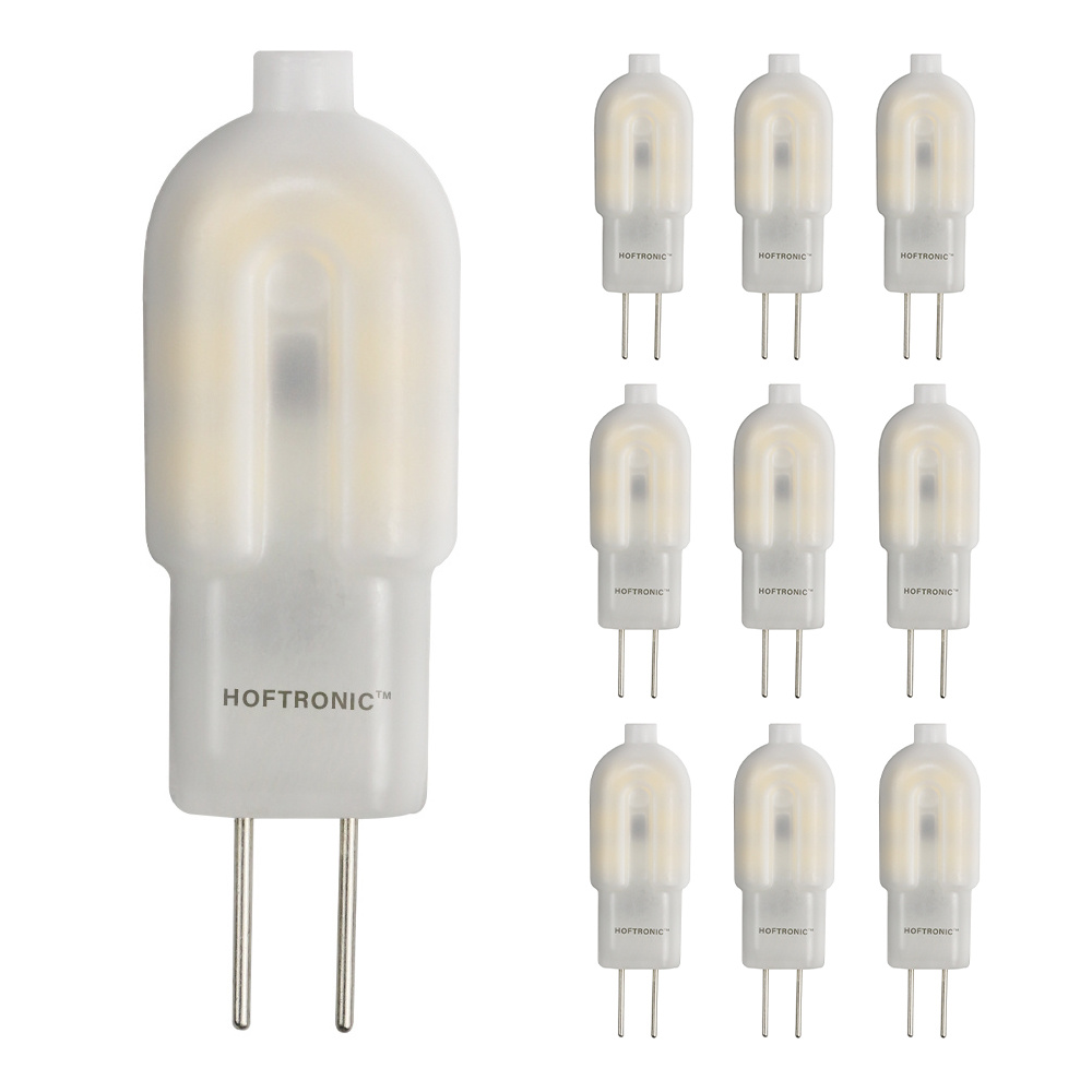 HOFTRONIC™ 10x G4 LED Lamp 1,5 Watt 140 lumen 2700K Warm wit 12V Vervangt 13 Watt T3 halogeen