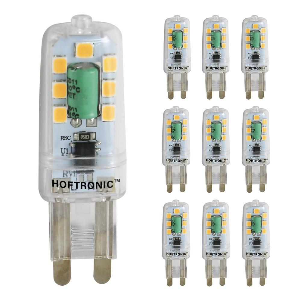 HOFTRONIC 10x G9 LED Lamp - 2,2 Watt 200 lumen - 2700K Warm wit - 230V - Vervangt 22 Watt T4 halogee