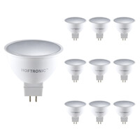 10x LED GU5.3 Spot - 4,3 Watt 400 lumen - 2700K Warm wit licht - 12v - Vervangt 35 Watt - MR16 LED Spot