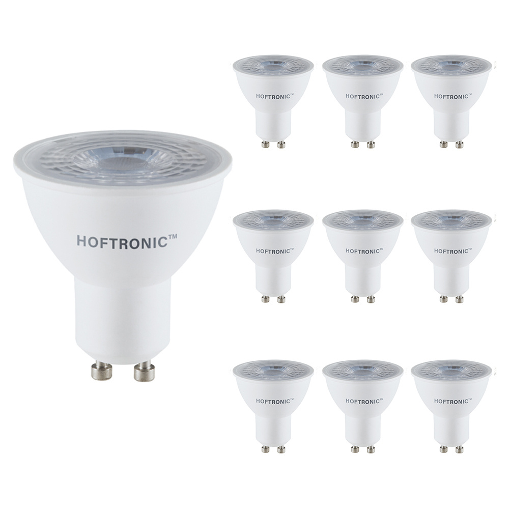 HOFTRONIC™ 10x GU10 LED spot 4,5 Watt 345 lumen 38° 4000K Neutraal wit licht LED reflector Vervangt 50 Watt