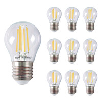 10x E27 LED Filament - 4 Watt 470 lumen - 2700K warm wit licht - Vervangt 40 Watt - G45 vorm