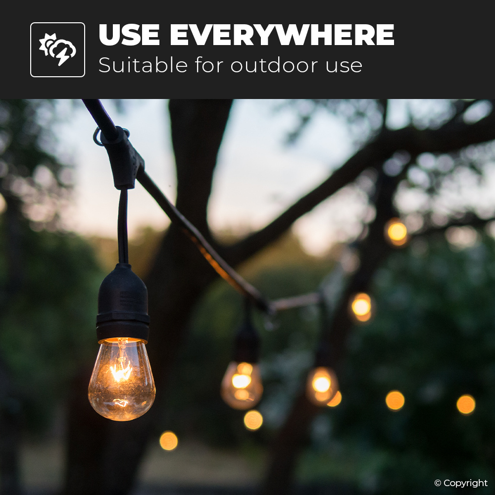 10x E14 LED Filament - 4 Watt 470 lumen - 2700K warm wit licht - kleine fitting - Vervangt 40 Watt - P45 vorm
