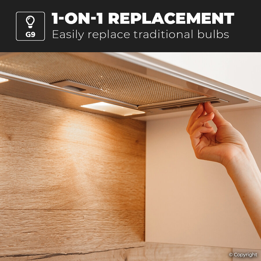 2.2 watt g9 2024 led light bulb
