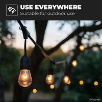 E27 LED Filament - 4 Watt 470 lumen - 2700K warm wit licht - Vervangt 40 Watt - G45 vorm
