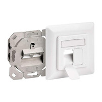 NET CAT6 Netwerkdoos UP inbouw universeel wit voor CAT6 internetkabels - ethernet kabel - CAT kabel - keystone geschikt - RJ45