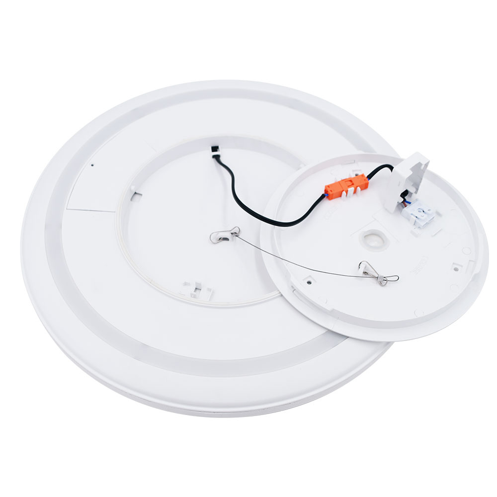 Slim - Badkamer plafondlamp wit - 18W 1750 Lumen - IP44 waterdicht - CCT lichtkleur instelbaar (2700K, 4000K & 5000K) - Ø30 cm - LED Plafonniere