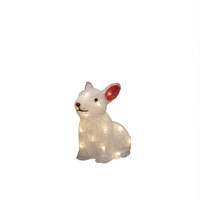 Verlicht Kerstfiguur voor buiten - Konijn - 24 LEDs - 22 cm hoog