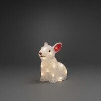 Verlicht Kerstfiguur voor buiten - Konijn - 24 LEDs - 22 cm hoog