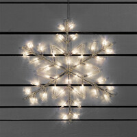 Kerstster voor binnen en buiten - warm wit - 42 LEDs - 60 x 60 cm
