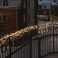 Clusterverlichting voor binnen en buiten - 1000 LEDs – Frosted – 2100K Amber - 22 meter – Kerstverlichting – IP44 – Incl. Transformator