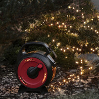 Cluster Light cord on cable reel for outdoor use -1200 LEDs - 2100K Amber - IP44 - 26 meters - Christmas lights