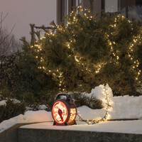 Cluster Lichtkabel auf Kabeltrommel für den Außenbereich - 1200 LEDs - 2100K Bernstein - IP44 - 26 Meter - Weinachtsbeleuchtungs