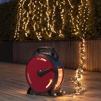 Cluster Light cord on cable reel for outdoor use -1200 LEDs - 2100K Amber - IP44 - 26 meters - Christmas lights