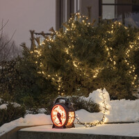 Cluster Outdoor light cord on cable reel - 1000 LEDs - 2100K Amber - IP44 - 22 metres - Christmas lights