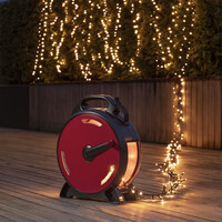 Cluster Outdoor light cord on cable reel - 1000 LEDs - 2100K Amber - IP44 - 22 metres - Christmas lights
