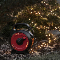 Cluster Lichtsnoer op kabelhaspel voor buiten - 800 LEDs - 2100K Amber - IP44 - 18 meter – Kerstverlichting