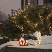 Cluster Lichtkabel auf Kabeltrommel für den Außenbereich - 300 LEDs - 2100K Bernstein - IP44 - 6,6 Meter - Weihnachtsbeleuchtung