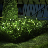 Lichtnet voor buiten - 96 LEDs - 3x3 meter - 2300K amberkleurig - IP44 waterdicht - kerstverlichting buiten - netverlichting