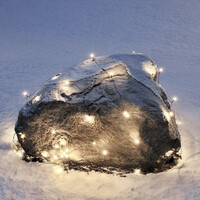 Lichtnet voor buiten - 96 LEDs - 3x3 meter - 2300K amberkleurig - IP44 waterdicht - kerstverlichting buiten - netverlichting