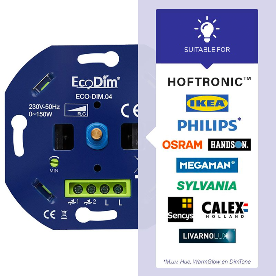 LED Dimmer 0-150 Watt Phasenabschnitt ECO-DIM.04