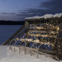 Outdoor light string - 2700K Warm white - 80 LEDs - 6 metres - Round bulbs - Christmas lights