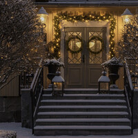 Lichtsnoer voor buiten - 8 functies - 2200K Amber - 80 micro LEDs - 13 meter - Kerstverlichting