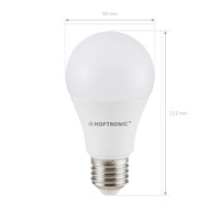 Set van 3 E27 SMART LED Lampen RGBWW Wifi 10 Watt 806lm Dimbaar
