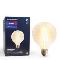 6x Smarte Glühbirne E27 - G125 - Wifi & Bluetooth - 806lm - 7 Watt - Warmweiß bis Kaltweiß