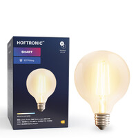 6x Smarte Glühbirne E27 - G95 - Wifi & Bluetooth - 806lm - 7 Watt - Warmweiß bis Kaltweiß