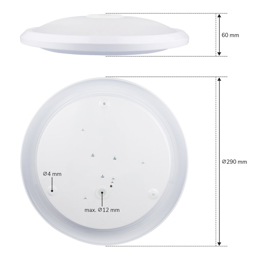 Paulmann Egron LED plafondlamp 3-step-dim, zwart