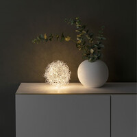 Kerstdecoratie - Sfeervolle kerstdecoratie bal - 3000K Warm wit - 80 LEDs - IP20 - 20 cm - kerstverlichting