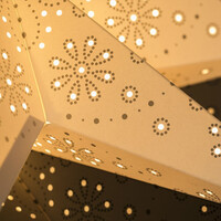 Kerstster op plateau - met E14 fitting - 3.5 m stekkerkabel - IP20 - 7 punten - Papier - Kerstverlichting