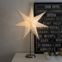 Kerstster op plateau - met E14 fitting - 3.5 m stekkerkabel - IP20 - 7 punten - Papier - Kerstverlichting