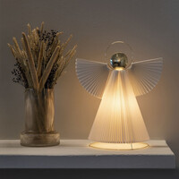 Kerstfiguur voor binnen - Engel - E14 fitting - 54 cm hoog - Kerstverlichting - Kerstdecoratie