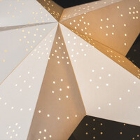 Kerstster op plateau - met E14 fitting - 3.5 m stekkerkabel - 5 punten - papier - Kerstverlichting