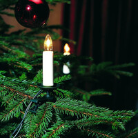 Kaarsverlichting binnen - kaarsen kerstboom - 25 kaarsen - 2700K Warm wit – 16,8 meter – IP20 - gloeilamp