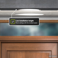 LED Downlight – Inbouwspot – Mini LED paneel - 3 Watt 155lm - Rond - 6500K Daglicht Wit - Ø100 mm