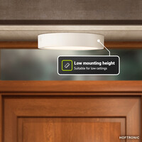 LED downlight – Round surface – 12W – 1160 lm – 2700K Warm wit - IP20 – opbouw