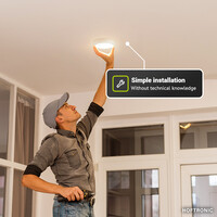 LED-Downlight - Runde Oberfläche - 12W - 1160 lm - 4000K Neutralweiß - IP20 – Anbaumontage
