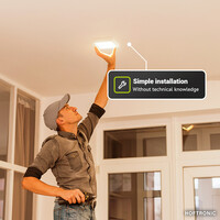 LED downlight – Square surface – 12W – 1160 lm – 2700K Warm wit - IP20 – opbouw