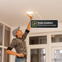 LED downlight – Square surface – 12W – 1160 lm – 4000K Neutraal wit - IP20 – opbouw