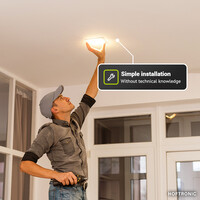 LED downlight – inbouwspot vierkant – 12W – 1160 lm – 4000K Neutraal wit - IP20 - 170x170mm